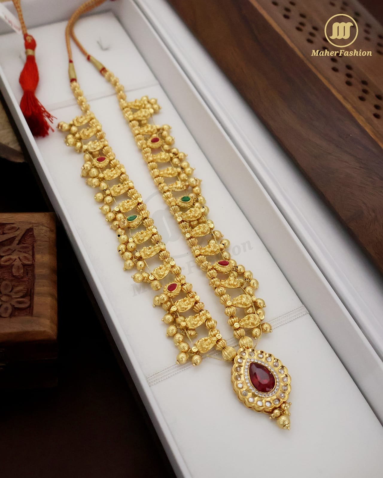 TraditionaL  Kolhapuri Saaj  Necklace_Maherfashion